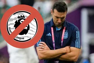 Scaloni no lo llamó pese a que no tiene a otro futbolista de sus características entre los 26.