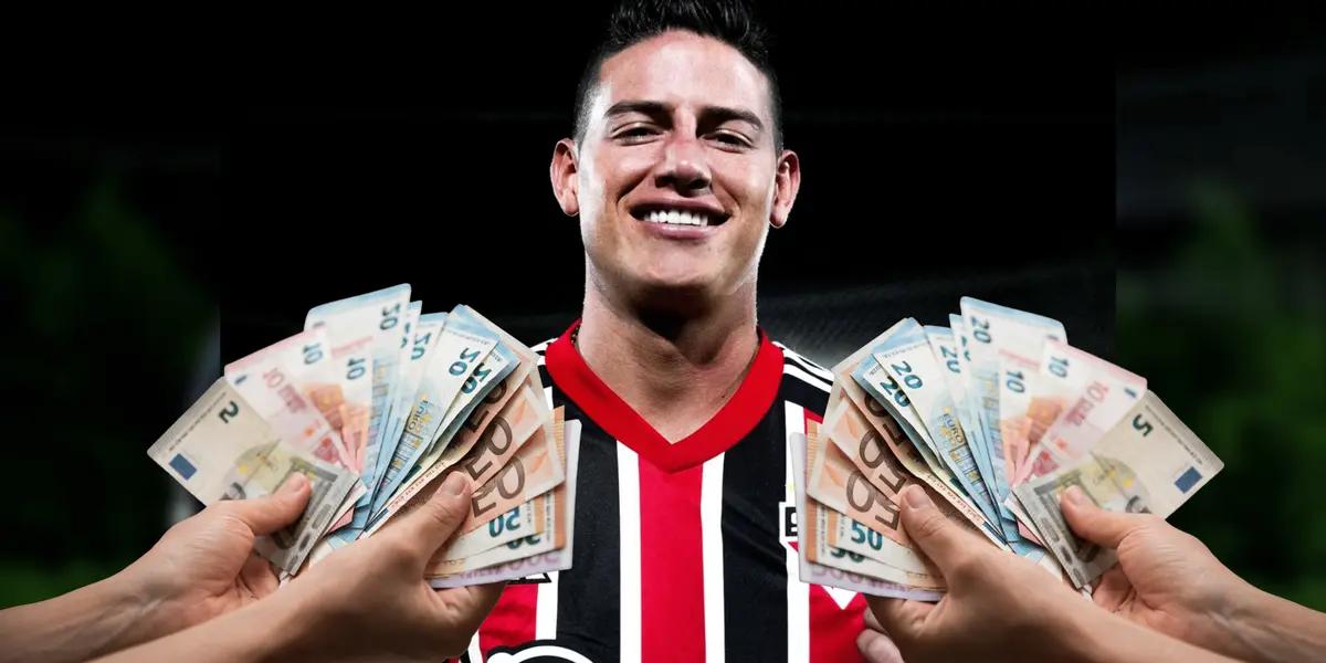 Se dio a conocer cuánto cobrará James Rodríguez en San Pablo y la forma en que piensa el club para afrontar su contrato
