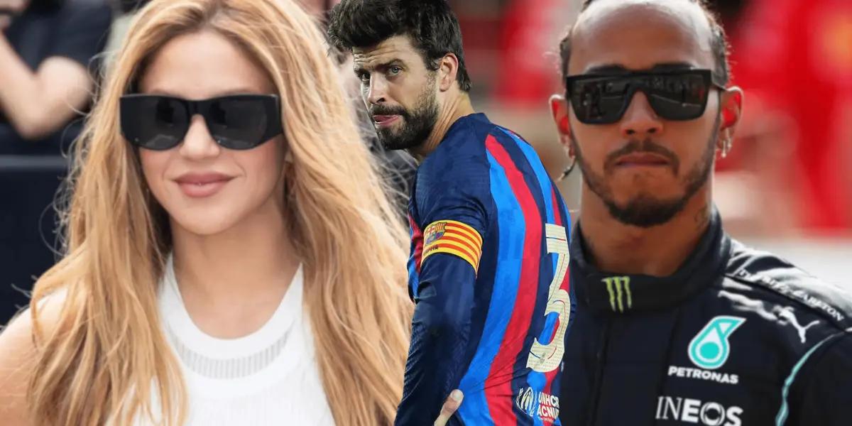 Se dio a conocer un detalle de la relación Shakira-Hamilton que no le sienta bien a Gerard Piqué