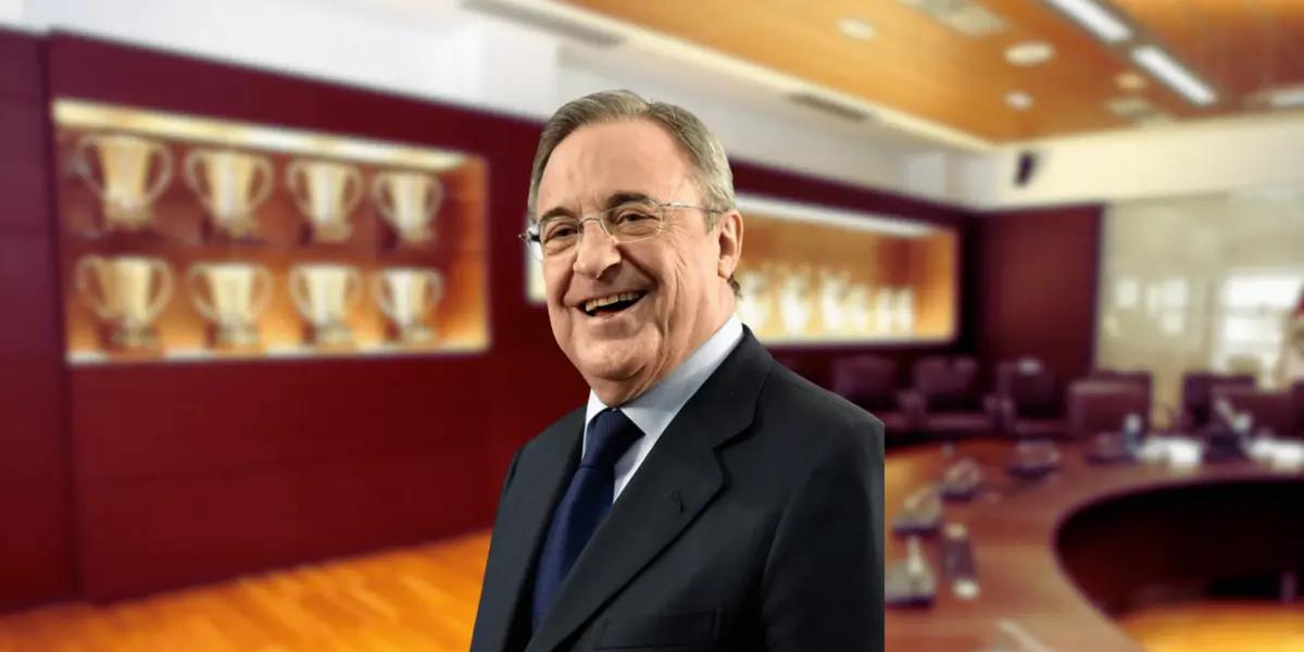 Se dio un divertido momento mientras el presidente del Real Madrid daba su discurso