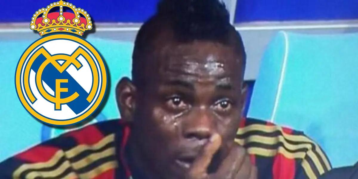 Se mofó del Madrid y lloró en un partido, hoy Mario Balotelli luce irreconocible
