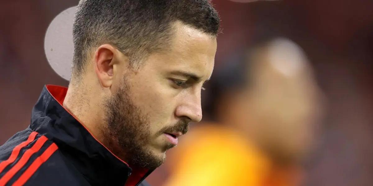 Se retiró tras confesar estar de vacaciones, el temor de Hazard por irse mal del Madrid