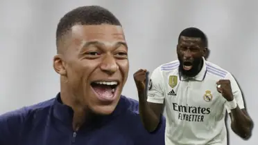 Serán compañeros en el Madrid, pero mira el baile que Mbappé le pegó a Rüdiger
