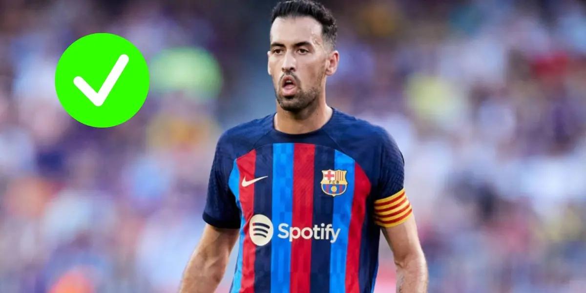 Sergio Busquets estaba casi fuera del Barza sin embargo, los dirigentes del club recapacitaron y ahora ya no lo quieren fuera.