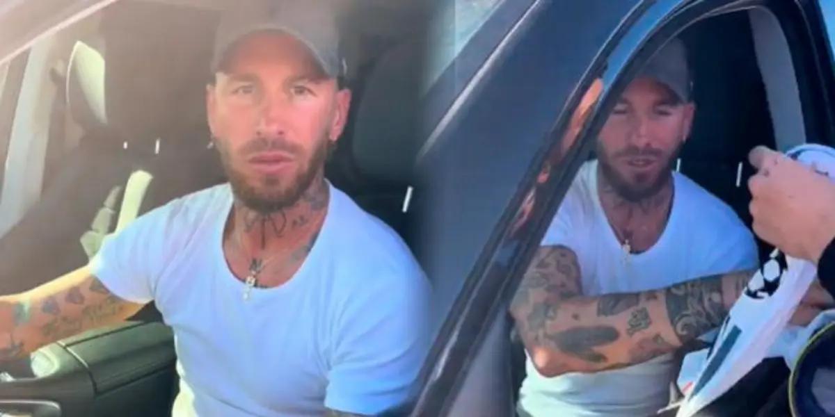 Sergio Ramos decidió no firmar una camiseta del Real Madrid, esto no dejó pasar por alto el Sevilla