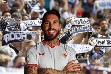 Sergio Ramos habló en conferencia de prensa como jugador de Sevilla y le mandó un recado a los hinchas de Real Madrid