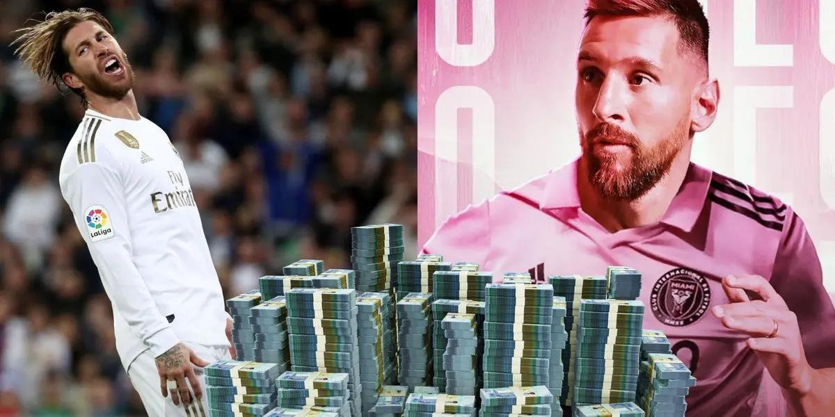 Sergio Ramos podría jugar con Lionel Messi en Inter de Miami pero con una diferencia importante de sueldos