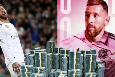 Sergio Ramos podría jugar con Lionel Messi en Inter de Miami pero con una diferencia importante de sueldos