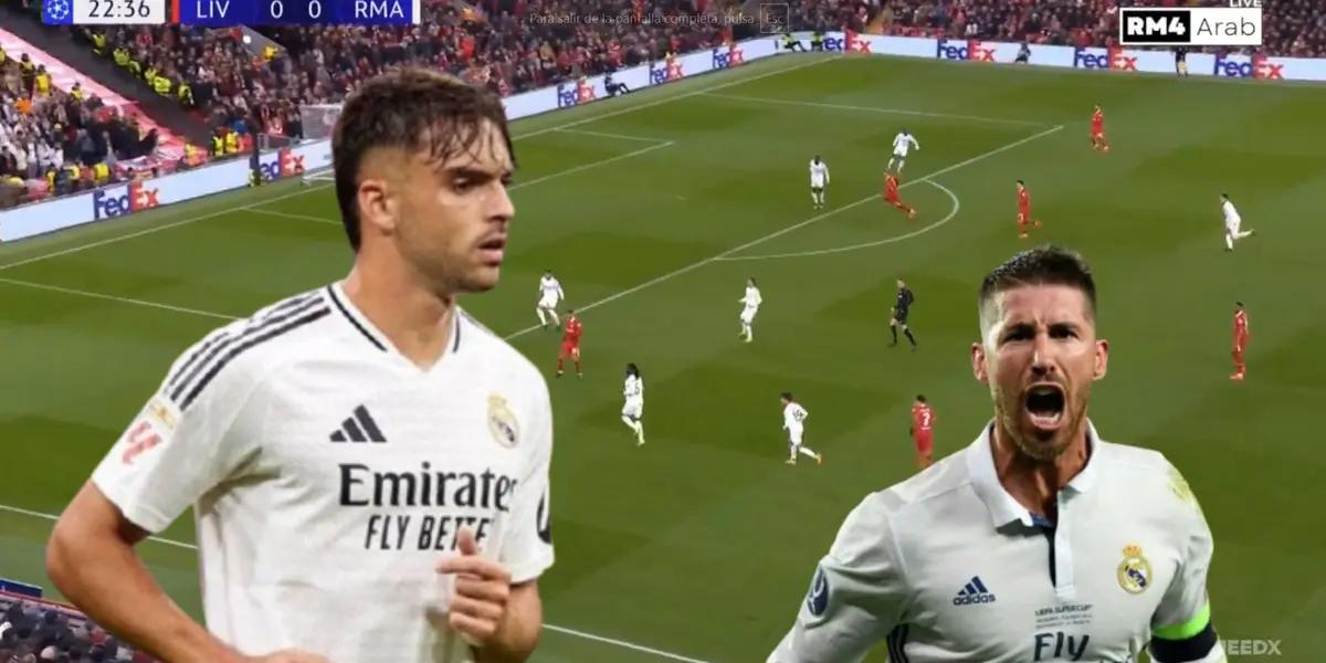 Sergio Ramos - Raúl Asencio (Foto: Captura X)