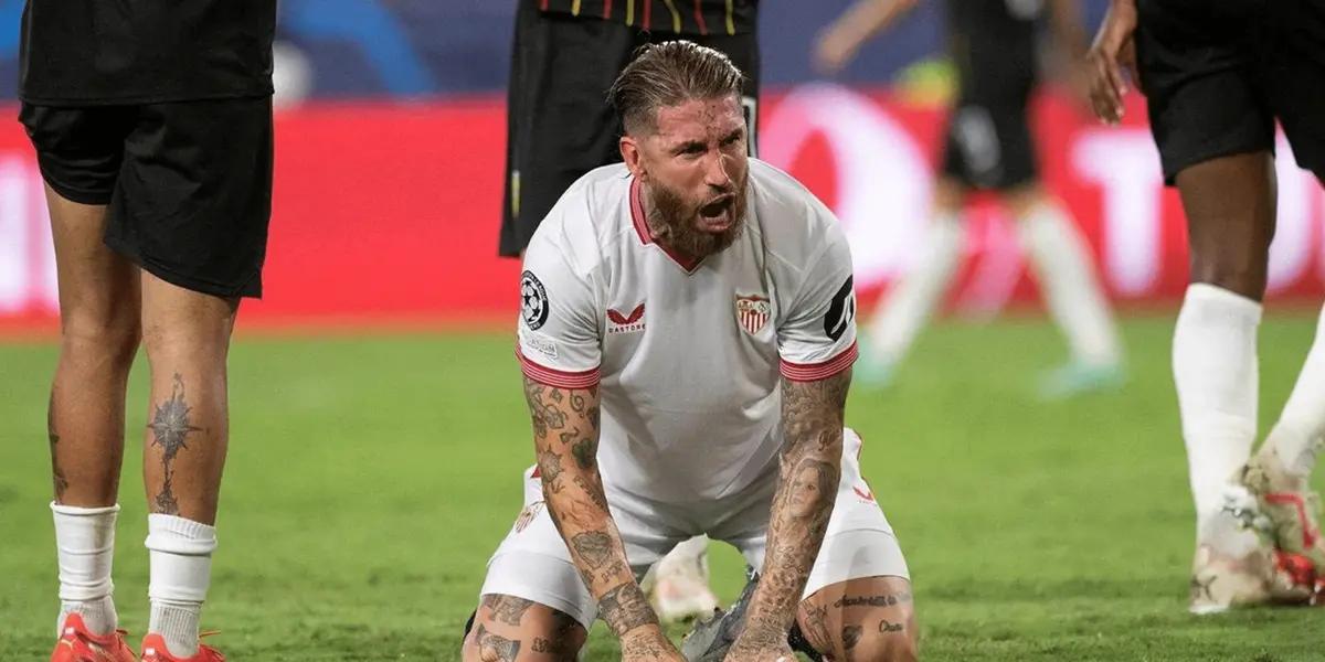 Sergio Ramos tuvo una acción negativa con Sevilla que lo hizo cumplir con un récord inédito en su carrera