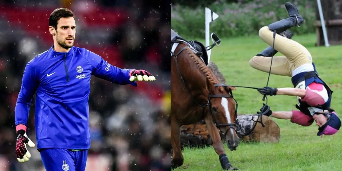 Sergio Rico tuvo un accidente cuando andaba a caballo y se encuentra en estado delicado de salud