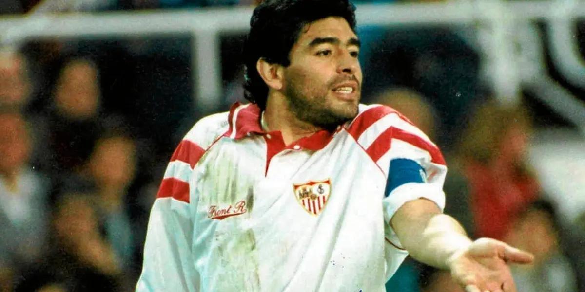 Sería su última temporada en Europa así le fue a Diego Maradona con el Sevilla