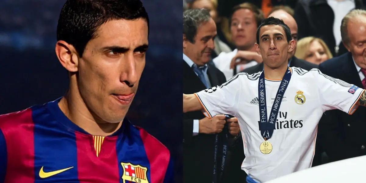 Si bien brilló en Real Madrid Ángel Di María dejó una contundente respuesta sobre su posible arribo a FC Barcelona