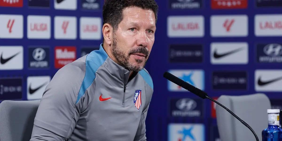 Simeone en rueda de prensa dio su opinión sobre la cauteal del CSD sobre Dani Olmo