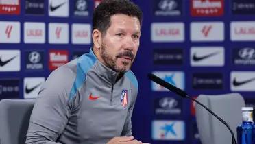 Simeone en rueda de prensa dio su opinión sobre la cauteal del CSD sobre Dani Olmo