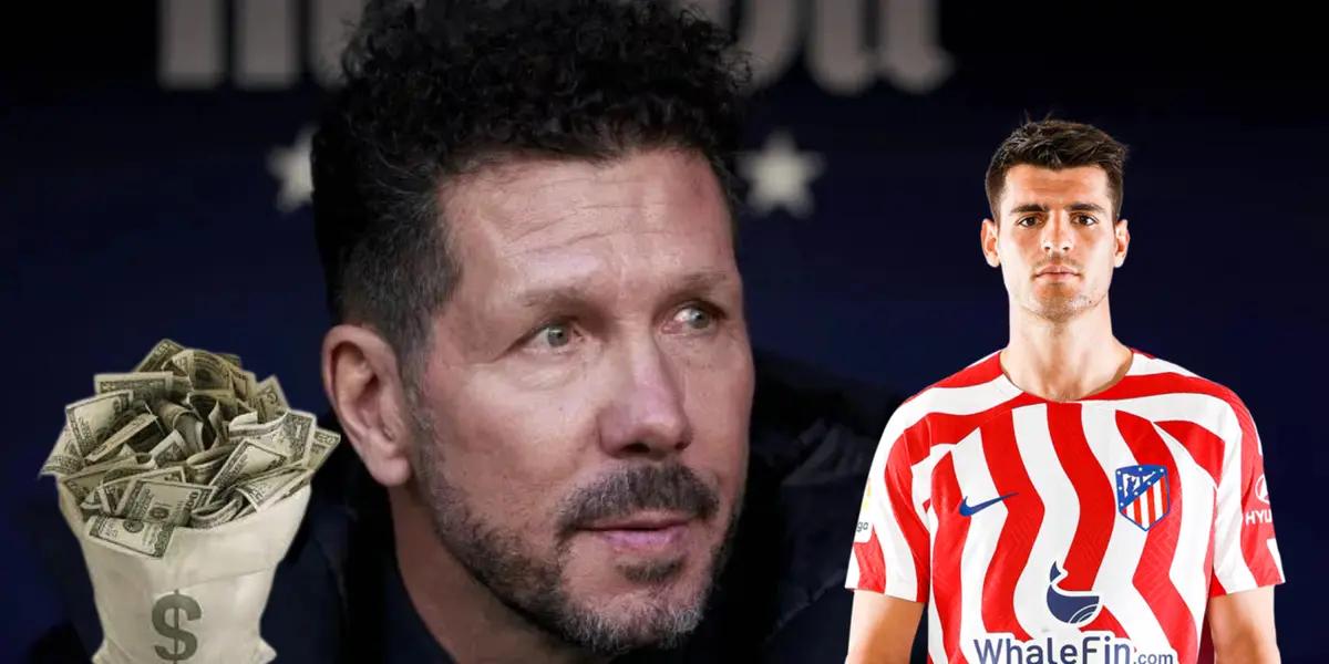 Simeone no teme una salida de Morata y quiere un 9 de 28 millones
