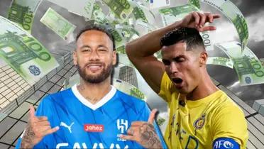 Sin jugar, la fortuna que ganó Neymar porque Al-Hilal eliminó al Al-Nassr de CR7