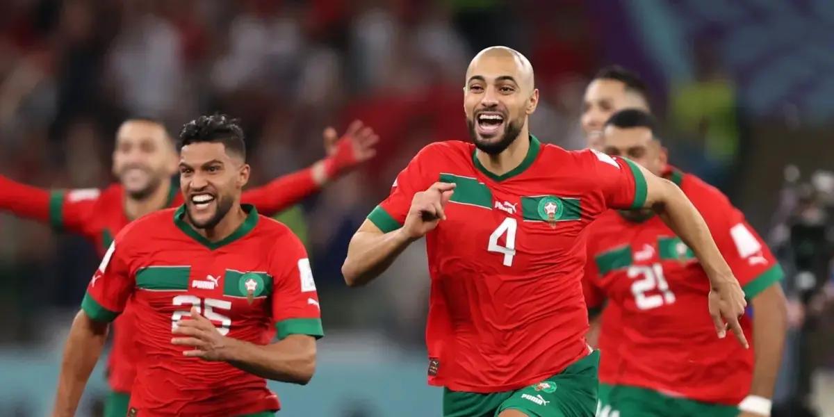Sofyan Amrabat, figura de Marruecos en Qatar es pretendido por Xavi para ser el sucesor de Sergio Busquets.