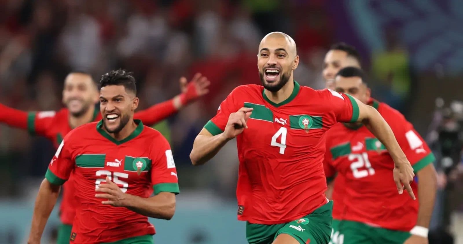 Sofyan Amrabat, figura de Marruecos en Qatar es pretendido por Xavi para ser el sucesor de Sergio Busquets.
