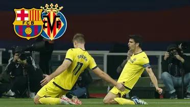 Sorloth y Gerard Moreno celebrando el gol