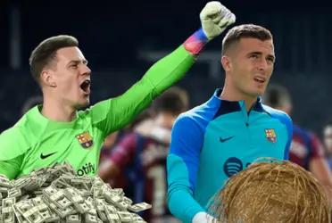 Sorpresiva comparación de salarios entre los dos dueños del arco en él Barça y quienes le han traído un dilema a Xavi en la temporada