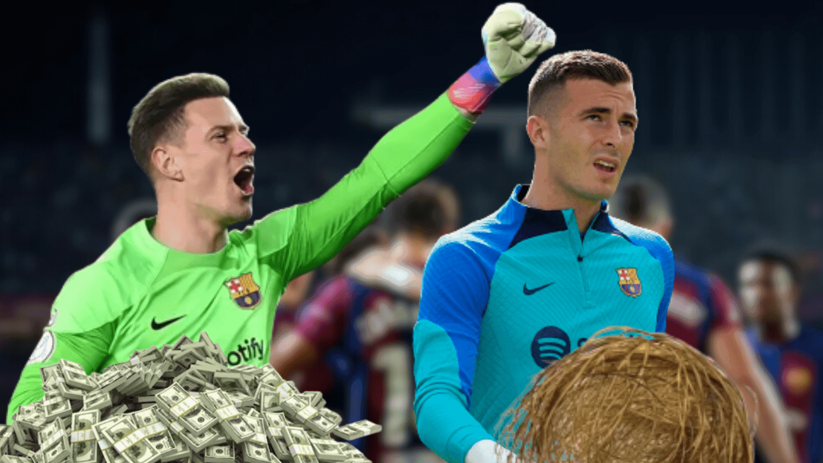 Sorpresiva comparación de salarios entre los dos dueños del arco en él Barça y quienes le han traído un dilema a Xavi en la temporada