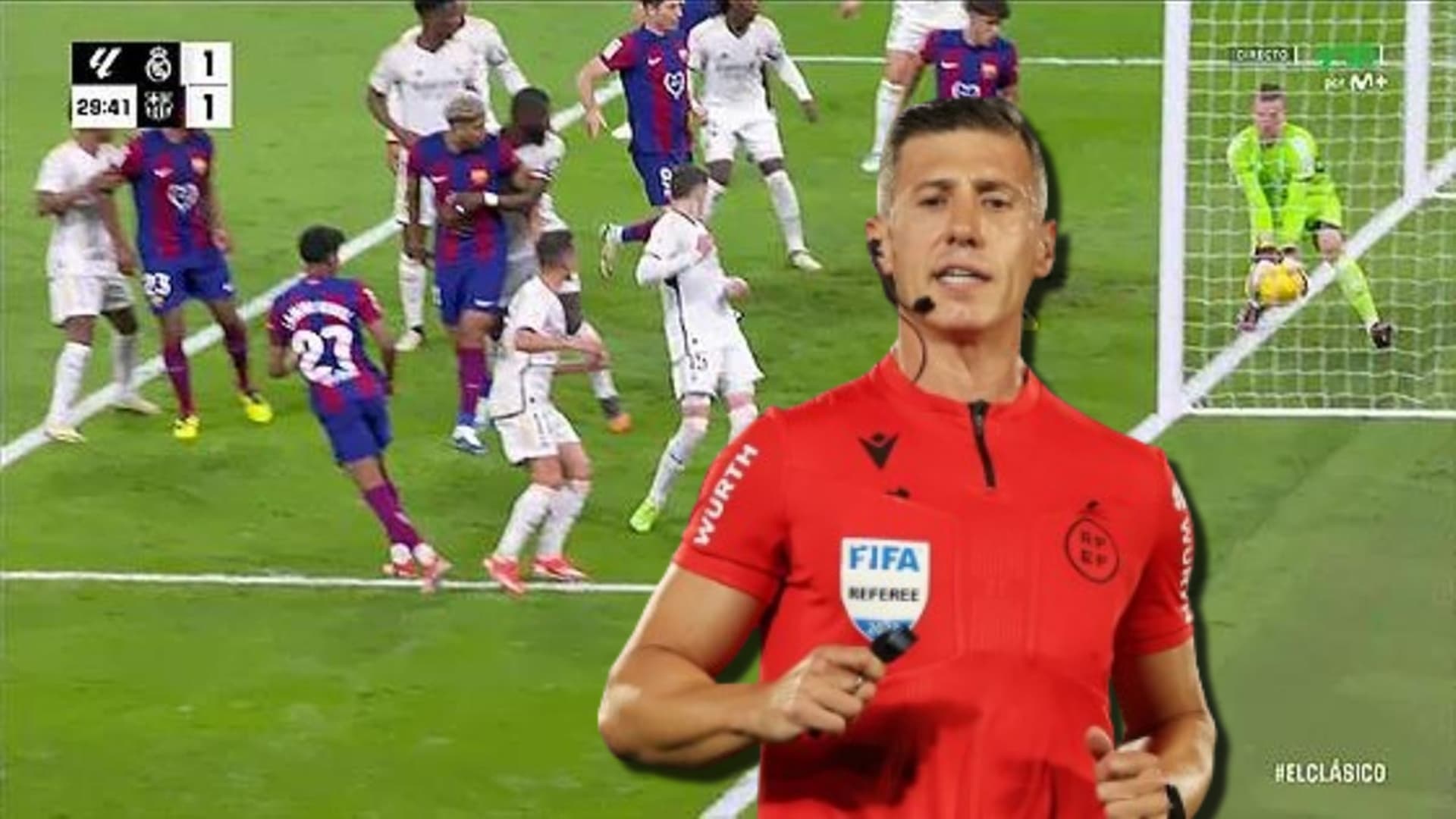 Soto Grado, referí del cotejo entre Real Madrid y FC Barcelona