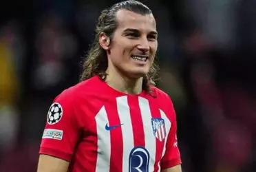 Söyüncü en un partido con el Atlético de Madrid