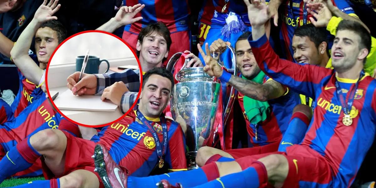 Supo compartir equipo con varias de las leyendas del equipo blaugrana.