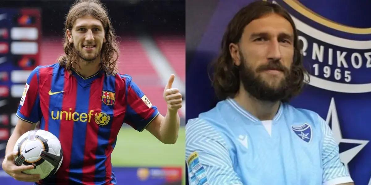 Supo ser refuerzo del Barcelona a cambio de 25 millones de euros por exclusivo pedido de Pep Guardiola, le fue muy mal y actualmente juega en el Ionikos de Nicea de Grecia. La carrera de Dmitró Chihrinski ha sido en constante caída.