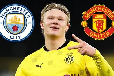 Tanto Manchester City como Manchester Uinted adelantaron que harán oferta económica para asegurarse al atacante noruego, en caso que éste anuncie que no continuará en Borussia Dortmund. Mientras Xavi espera tenerlo en Barcelona.