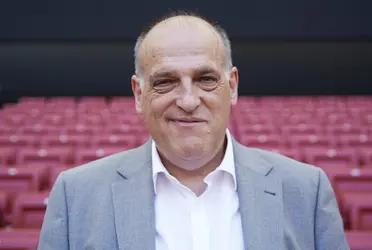 Tebas envía un mensaje a Real Madrid y Barcelona.