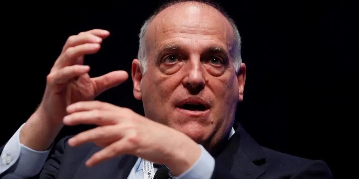 Tebas se fue contra el FC Barcelona y les dejó una dura advertencia, no así con el Real Madrid donde habló de su siguiente fichaje