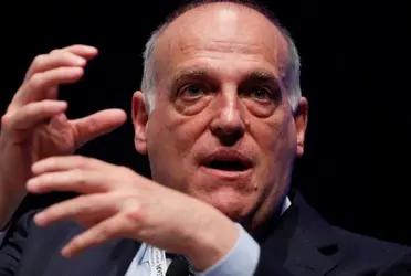Tebas se fue contra el FC Barcelona y les dejó una dura advertencia, no así con el Real Madrid donde habló de su siguiente fichaje