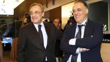 Tebas twitteó un rato después del comunicado del club blanco, y dejó alguna perlita en el texto