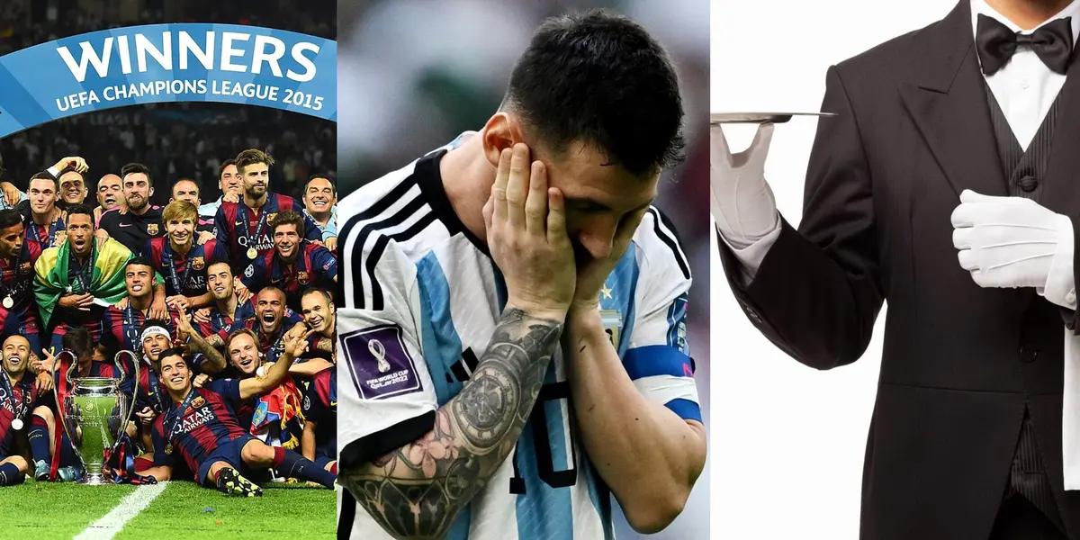 Tenía una tremenda carrera por delante pero por culpa de Lionel Messi lo botaron y ahora se dedica a trabajar de mayordomo