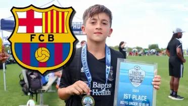 Thiago Messi fue campeón en EE.UU, mira si el Barça lo fichará para La Masia