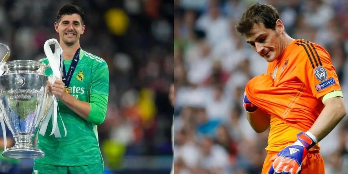 Thibaut Courtois es el portero con más tapadas en las finales disputadas con el Real Madrid.