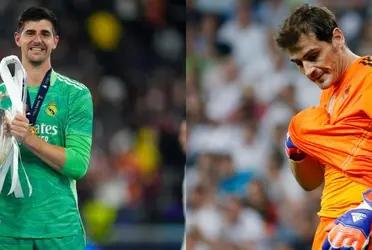 Thibaut Courtois es el portero con más tapadas en las finales disputadas con el Real Madrid.
