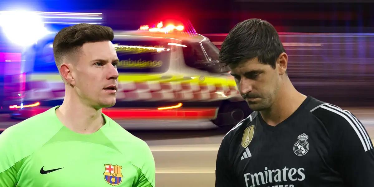 Thibaut Courtois sufrió una grave lesión y Ter Stegen tuvo un gesto hacia el arquero alemán