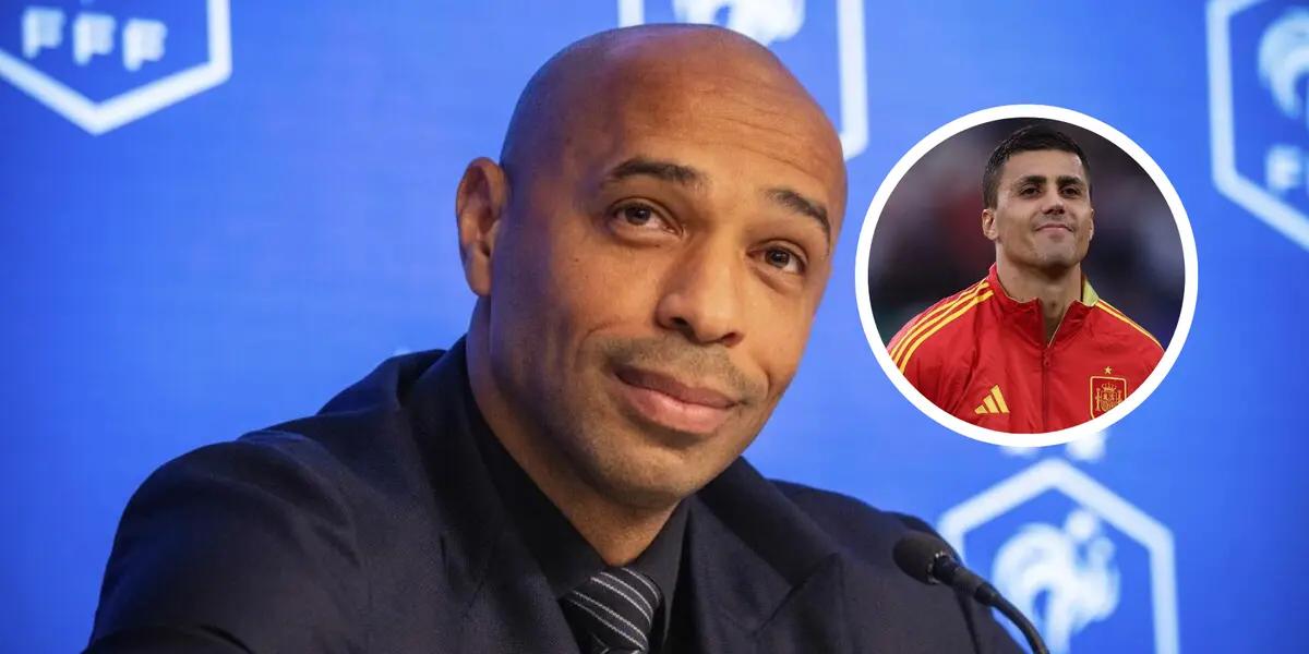 Thierry Henry y Rodri Foto: Los Ángeles Times y ABC