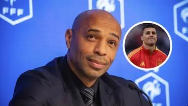 Thierry Henry y Rodri Foto: Los Ángeles Times y ABC