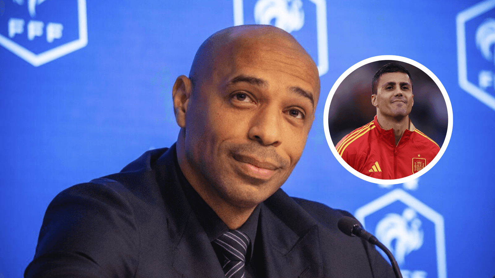 Thierry Henry y Rodri Foto: Los Ángeles Times y ABC