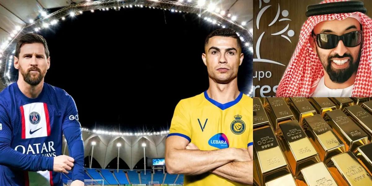 Tiró la casa por la ventana para poder tomarse una foto con los astros mundiales.