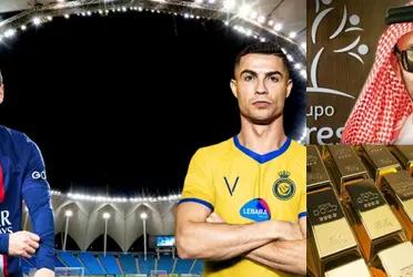 Tiró la casa por la ventana para poder tomarse una foto con los astros mundiales.