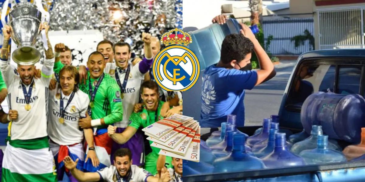 Tocó el cielo con las manos en Real Madrid y jugó en varios equipos grandes pero ahora tiene que ganarse la vida con el agua