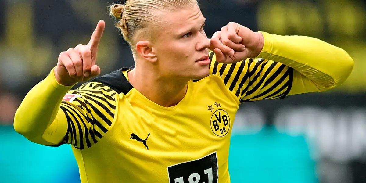 "Todos los grandes jugadores contemplan la posibilidad de venir al Barça" fueron las palabras de Laporta al referirse a Haaland ante las preguntas sobre el delantero noruego.