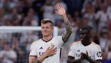 Toni Kroos en su despedida en el Real Madrid