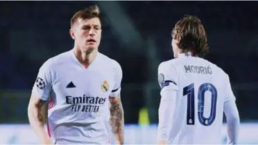 Toni Kroos y Luka Modric, jugadores del Real Madrid