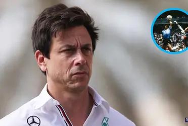 Toto Wolff, el jefe y accionista austríaco de Mercedes Benz, dio su opinión acerca de la definición de la Fórmula 1 que, a su parecer, perjudicó a su piloto, el británico Lewis Hamilton, y lo comparó con el gol con la mano de Maradona a los ingleses en el mundial de México 1986.